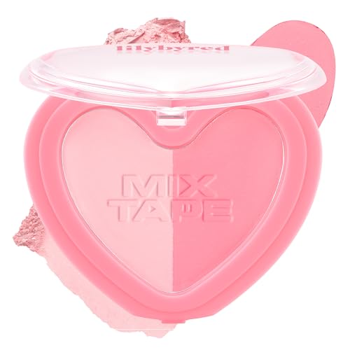 lilybyred Luv Beam Cheek Duo - Heart-Shaped Dual-Tone Powder Blush