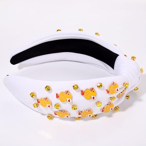 ZITULRY Animal Headband for Women - Yellow Duck & Animal Charm Summer Hair Accessory
