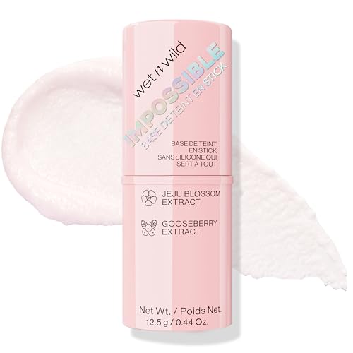 wet n wild Impossible Primer Stick - Vegan, Silicone-Free Makeup Base with Gooseberry & Jeju Blossom