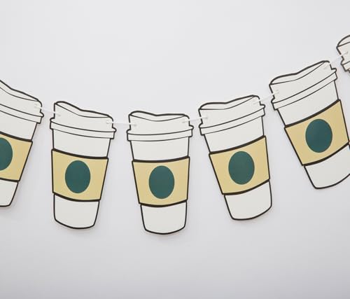 Coffee Birthday Party Banner - Festive Cafe Decorations