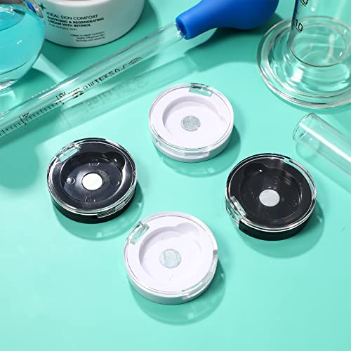FRCOLOR 4-Pack Empty Magnetic Eyeshadow Palette - Round Refillable Case