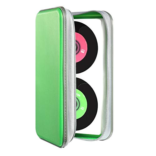 UENTIP 96 Capacity CD/DVD Case Holder - Portable Storage with Zipper Closure