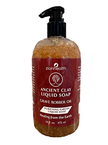 Zion Health Grave Robber Liquid Soap with Ancient Clay & Apricot Seeds