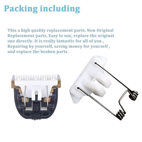Hair Clipper Spring Tension & Cam Follower Replacement - 2 Springs & 2 Followers for Babyliss 870 Series