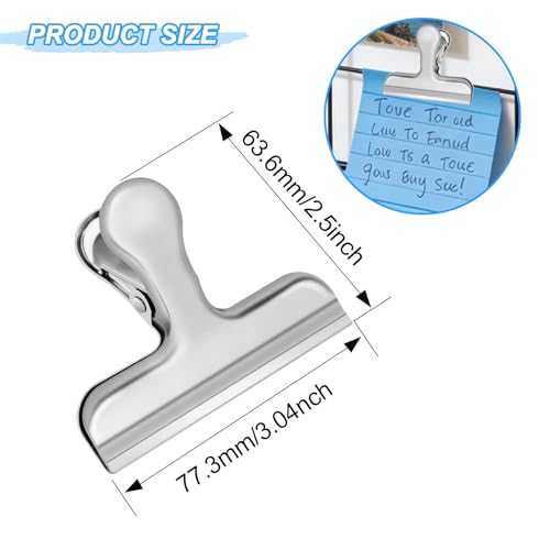 FOWIDALIXG 22 Pack Heavy Duty Stainless Steel Chip Clips