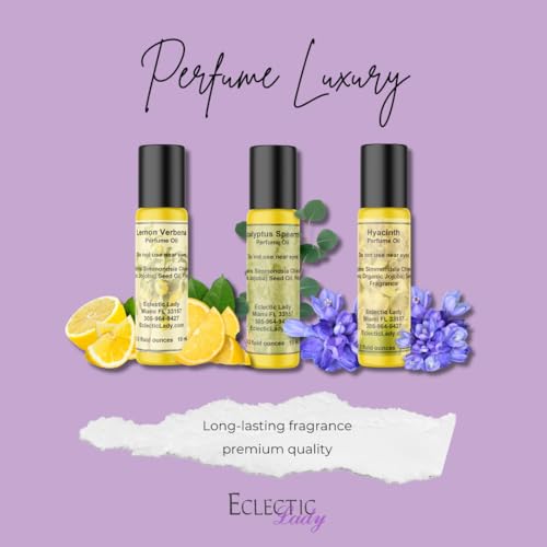 Eclectic Lady Hyacinth Perfume Oil 0.3 Oz Roll-On Fragrance for Women