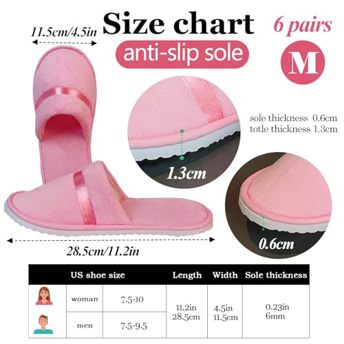 LiliGloris Reusable Spa Slippers for Guests - Closed-Toe Jacquard Fleece