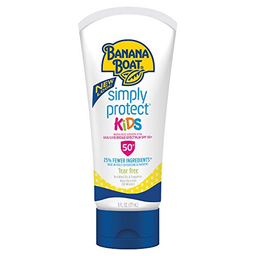 Banana Boat Kid Mineral Sunscreen Lotion SPF 50+ 6oz Tear-Free & Fewer Ingredients