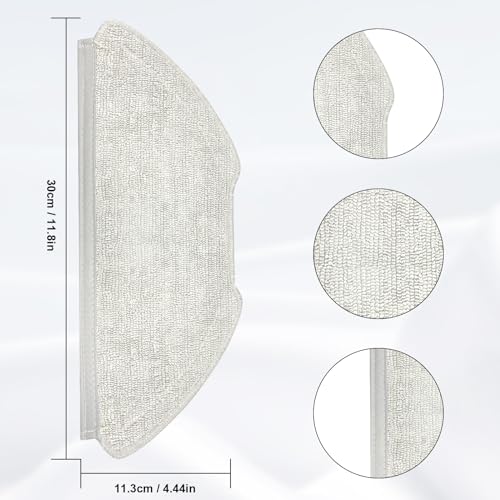 6 Eco-Friendly Mop Cloth Pads for AIRROBO T20 Robot Vacuum
