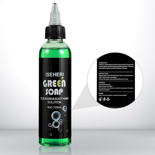 ISEHERI Ultra Concentrated Green Soap Kit for Tattoos & Piercings
