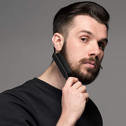 Patelai 12-Pack Barber Clipper Cleaning Brushes Black & Red Nylon Blade Cleaner