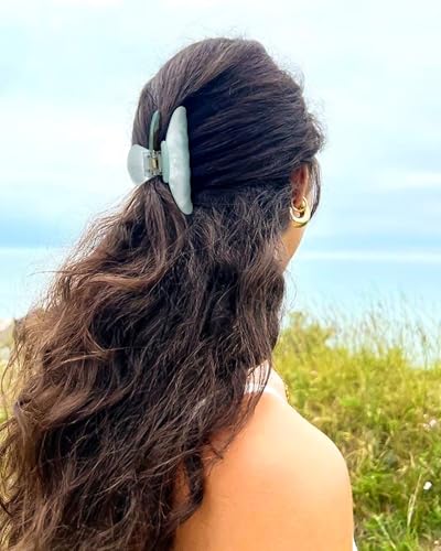 4 Pcs Acrylic Claw Clips for Hair, Non-Slip Strong Hold Hair Clips
