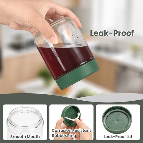 Lulonpon 8-Pack Mini Mason Jars - 2oz Airtight Glass Containers