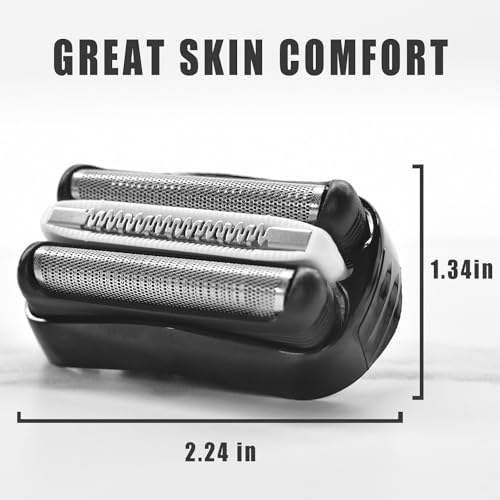Pinkind 1PC Replacement Shaver Head for Braun Series 3, Compatible with Models 3000s-350cc