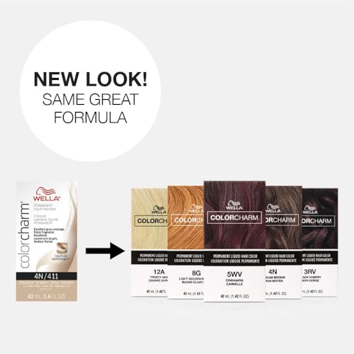 COLORCHARM Light Brown Permanent Liquid Hair Color 5N for Gray Coverage