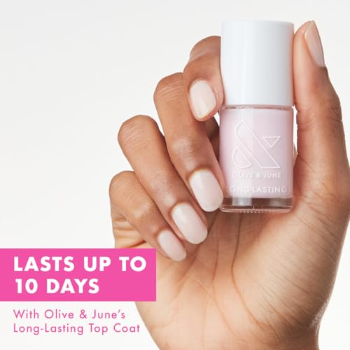 Olive & June Long Lasting Nail Polish - Strawberry Scone, Vegan & Chip-Resistant