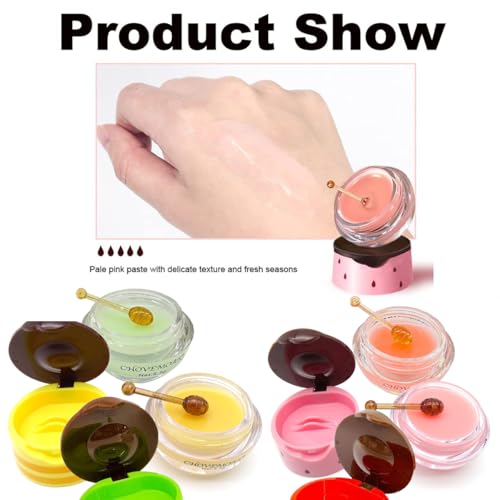 FYEBOO Fruit Lip Mask Set - 9 Flavors, Moisturizing Overnight Treatment