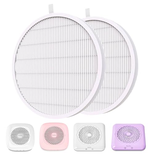 MelodySusie 2 Pack Nail Dust Collector Replacement Filters
