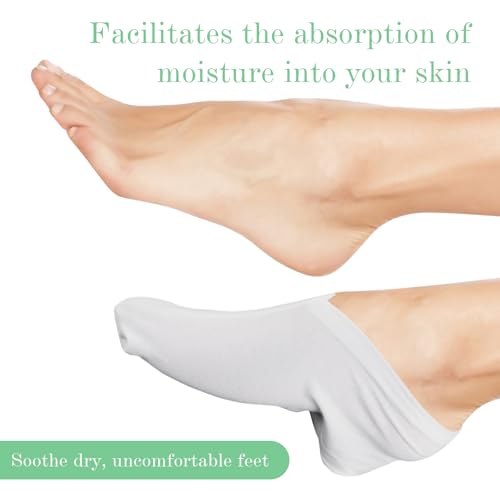 Gjinxi Moisturizing Socks for Dry Feet - Cotton Spa Socks