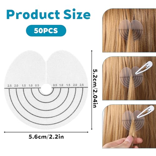 50 Pcs Heat Shield Guards for Hair Extensions Tool Kit