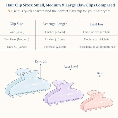 HAIMEIKANG Flower Acrylic Hair Claw Clips for Women - 3.54” Medium, Non-Slip, Strong Hold, Stylish Accessory, Coffee+Khaki Set
