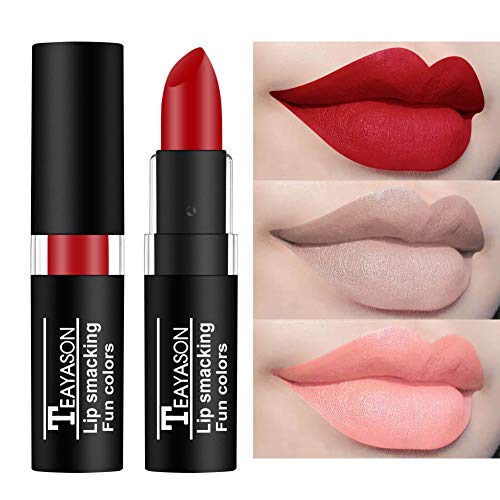 Petansy 12-Color Matte Lipstick Set - Long-Lasting Waterproof Lip Makeup