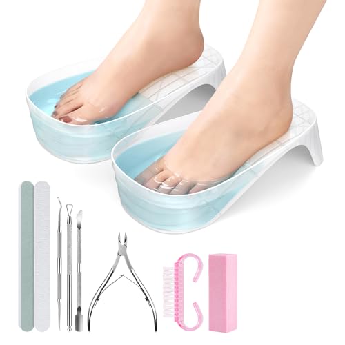 Yokilly Large Toe Nail Soaking Bowl - Acetone-Proof Clear Pedicure Tray