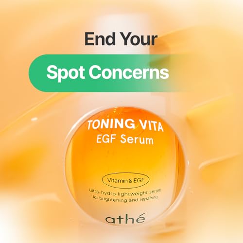 athé Toning Vita EGF Serum with Vitamin C & Peptides for Brightening