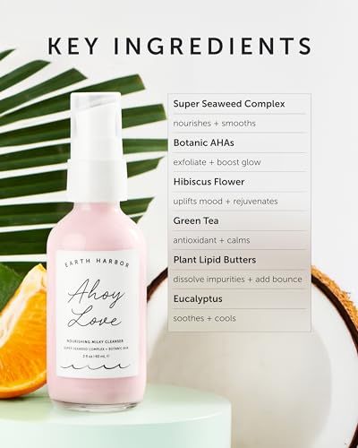 Earth Harbor Ahoy Love Nourishing Milky Cleanser - Gentle Face Wash (2 oz)