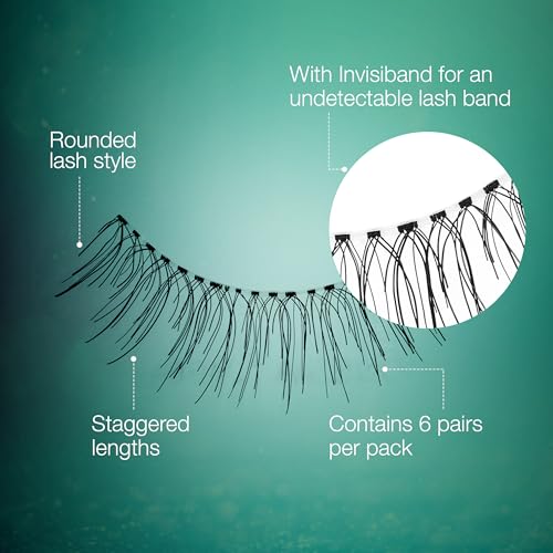 Ardell 110 Black False Eyelashes - 5 Pairs + Bonus Pair, Lightweight & Reusable