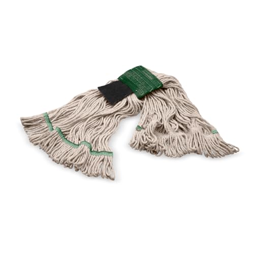 SPARTA Flo-Pac Medium Green Band Looped End Mop - Highly Absorbent & Durable Cleaning Tool