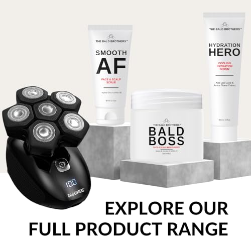The Bald Brothers Bald Head Care for Men | Everyday Scalp Moisturizer | Face & Scalp Care | Matte, No Grease, Vegan | Daily Mens Moisturizer Fragrance Free