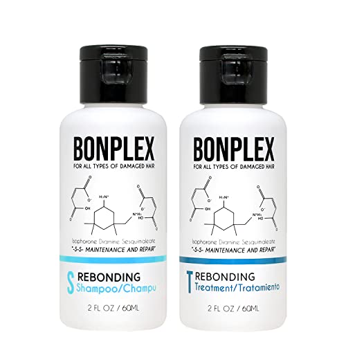 Bonplex Rebonding Shampoo Treatment for Damaged Hair - 4oz Duo