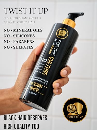 Twist It Up Sulfate-Free Curly Hair Shampoo with Natural Ingredients for Afro & Wavy Hair