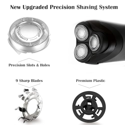 SH30 Replacement Shaver Heads for Philips Series 1000, 2000, 3000 (6-Pack)