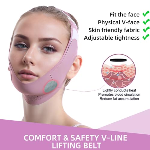 ROWMATE Graphene V-Line Chin Strap Mask for Double Chin Reduction