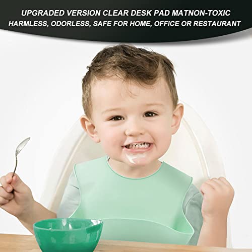Clear PVC Table Protector Pad - 12x16 Inch Heavy-Duty & Waterproof