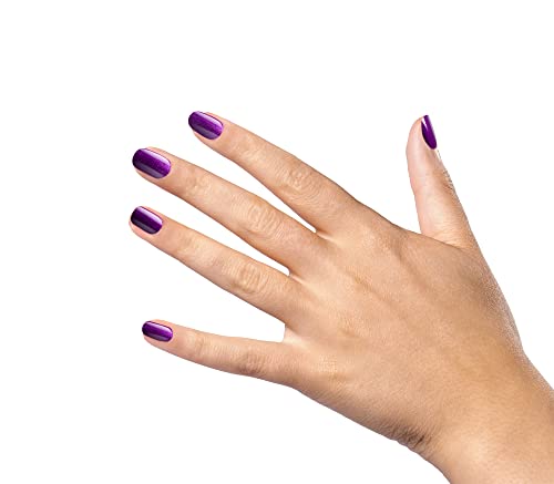Duri Amethyst Violet Shimmer Nail Polish - Full Coverage, Quick-Dry, Glossy Metallic Finish, 0.45 Fl Oz