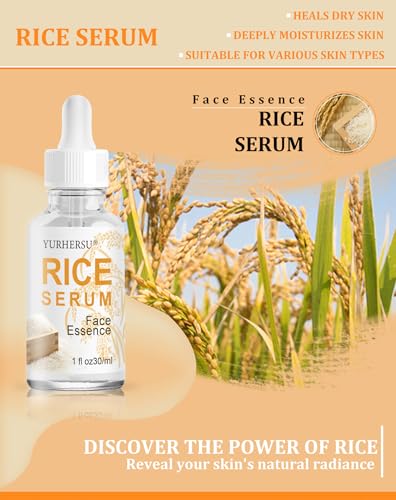 YURHERSU Rice Face Serum 1 Ounce – Moisturizing, Firming & Anti-Aging Skin Care