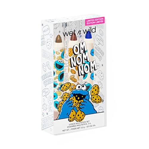 Wet n Wild Sesame Street Multi-Stick Kit - Cream-to-Powder Finish, 3-Piece