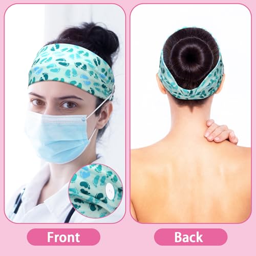 Jexine 12 Pack Nurse Headbands for Labor and Delivery Women - Elastic & Comfortable, Ear Pain Relief
