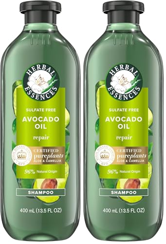 Herbal Essences Avocado & Argan Oil Sulfate-Free Shampoo, 13.5 fl oz (2-Pack)