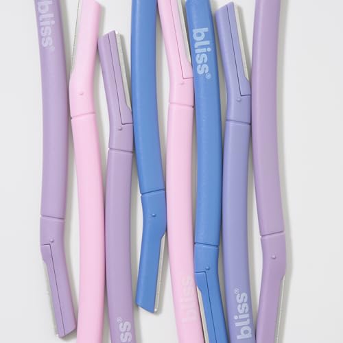Bliss Stainless Steel Dermaplaning Tools 12 Pack for Exfoliating & Hair Removal