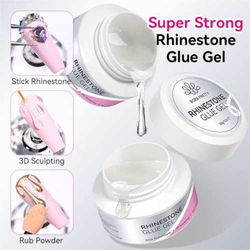 Born Pretty Rhinestone Glue Gel - 30g Strong Adhesive for Nail Art