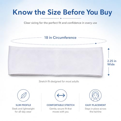 ForPro Stretch Headbands - Disposable Moisture Absorbent, 48 Count