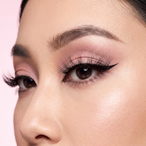 TELLSKY Jade Fox Blue Glue-Free Cluster Lashes - Wispy Fox Spirit Eyelash Extensions Kit for Beginners & Cosplay