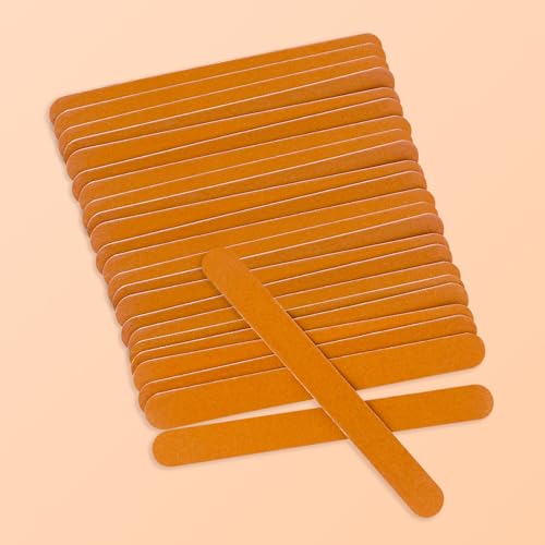 LNAUJS 24 Pack Dual-Sided Nail Files - 7 Inch Wooden Emery Boards