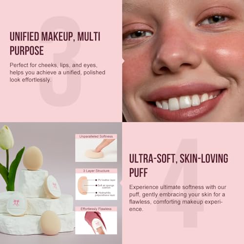 Waterproof 3-in-1 Cream Blush Stick with Brush - Whisper