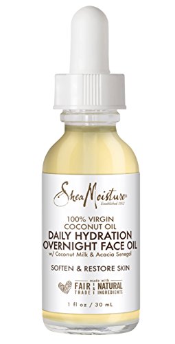 SheaMoisture Overnight Face Oil - 100% Virgin Coconut Oil, 1 oz