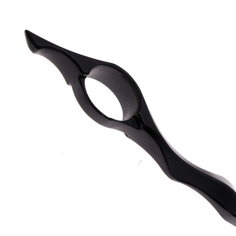 Professional Hair Styling Thinning Texturizing Cutting Feather Razor + 10 Replacement Blades Stainless Steel Black Color